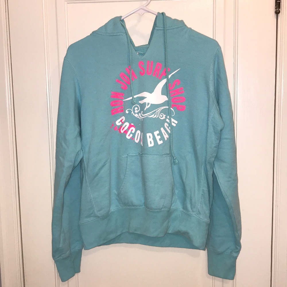 Light blue/teal Ron Jon surf shop sweatshirt large